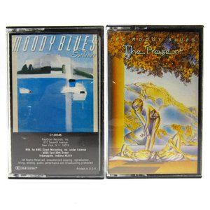 The Moody Blues Cassette Lot 2 Tapes The Present 1983 and Sur La Mer 1988